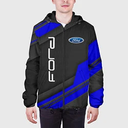 Куртка с капюшоном мужская Ford Форд авто, цвет: 3D-черный — фото 2