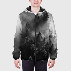 Куртка с капюшоном мужская МРАЧНЫЙ ЛЕС FOREST, цвет: 3D-черный — фото 2