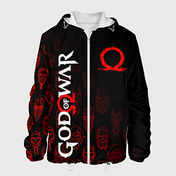 Куртка с капюшоном мужская GOD OF WAR HEROES ГЕРОИ, цвет: 3D-белый