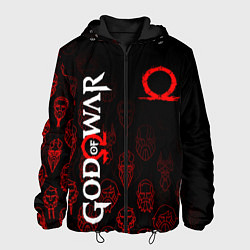 Куртка с капюшоном мужская GOD OF WAR HEROES ГЕРОИ, цвет: 3D-черный