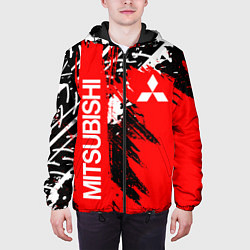 Куртка с капюшоном мужская MITSUBISHI МИЦУБИСИ МИТСУБИСИ МИЦУБИШИ, цвет: 3D-черный — фото 2