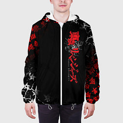 Куртка с капюшоном мужская TOKYO REVENGERS RED STYLE TEAM, цвет: 3D-белый — фото 2