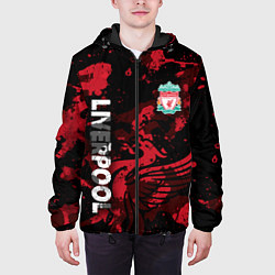 Куртка с капюшоном мужская Ливерпуль, Liverpool, цвет: 3D-черный — фото 2