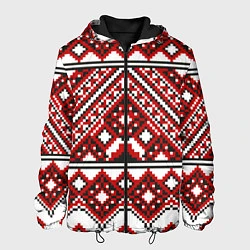 Мужская куртка Русский узор, геометрическая вышивка