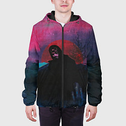 Куртка с капюшоном мужская Mnogoznaal art, цвет: 3D-черный — фото 2