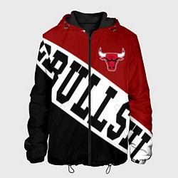 Куртка с капюшоном мужская Чикаго Буллз, Chicago Bulls, SPORT, цвет: 3D-черный
