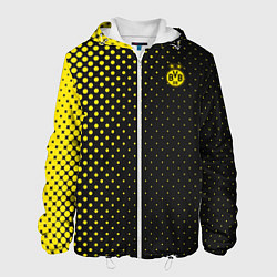 Куртка с капюшоном мужская Borussia gradient theme, цвет: 3D-белый
