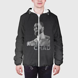 Куртка с капюшоном мужская Giga Chad, цвет: 3D-белый — фото 2