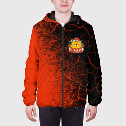 Куртка с капюшоном мужская HAPPY NEW YEAR TIGER - CUTE 2022 - Spray, цвет: 3D-черный — фото 2