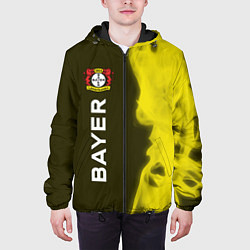 Куртка с капюшоном мужская БАЙЕР - Огонь Вертикально, цвет: 3D-черный — фото 2