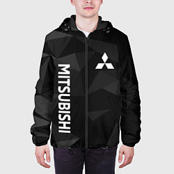 Куртка с капюшоном мужская МИТСУБИСИ, MITSUBISHI ГЕОМЕТРИЯ, цвет: 3D-черный — фото 2