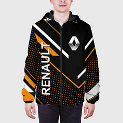 Куртка с капюшоном мужская РЕНО, RENAULT СПОРТ, цвет: 3D-черный — фото 2