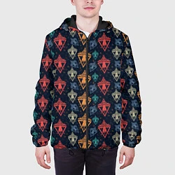 Куртка с капюшоном мужская Похищение, цвет: 3D-черный — фото 2