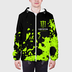 Куртка с капюшоном мужская Monster Energy green, цвет: 3D-белый — фото 2