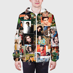 Куртка с капюшоном мужская Тимоти цветной коллаж, цвет: 3D-белый — фото 2