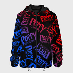 Куртка с капюшоном мужская POPPY PLAYTIME LOGO NEON, ХАГИ ВАГИ, цвет: 3D-черный