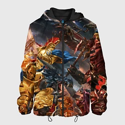 Куртка с капюшоном мужская Пекло битвы, цвет: 3D-черный