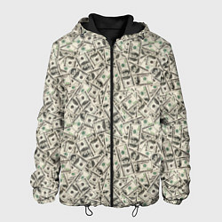 Куртка с капюшоном мужская Доллары Dollars, цвет: 3D-черный