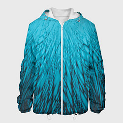 Мужская куртка Коллекция Rays Лучи Голубой и черный Абстракция 65