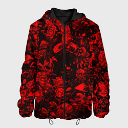 Куртка с капюшоном мужская DOTA 2 HEROES RED PATTERN ДОТА 2, цвет: 3D-черный