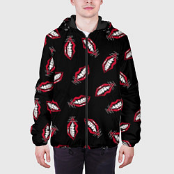Куртка с капюшоном мужская MANESKIN LEAP МАНЕСКИН ГУБЫ, цвет: 3D-черный — фото 2