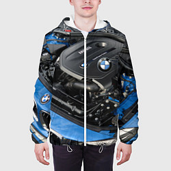 Куртка с капюшоном мужская BMW Engine Twin Power Turbo, цвет: 3D-белый — фото 2