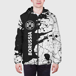 Куртка с капюшоном мужская BORUSSIA Краски Вертикально, цвет: 3D-черный — фото 2