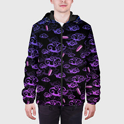 Куртка с капюшоном мужская ARCANE League Of Legends ТАТУИРОВКА JINX, цвет: 3D-черный — фото 2
