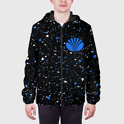 Куртка с капюшоном мужская DAEWOO Брызги, цвет: 3D-черный — фото 2