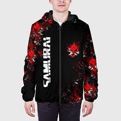 Куртка с капюшоном мужская КИБЕРПАНК 2077 SAMURAI CYBERPUNK 2077, цвет: 3D-черный — фото 2