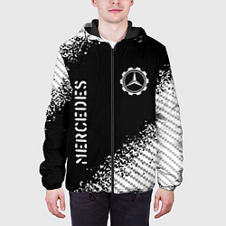 Куртка с капюшоном мужская MERCEDES Mercedes Краска, цвет: 3D-черный — фото 2
