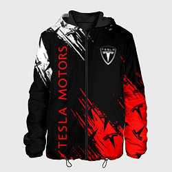 Куртка с капюшоном мужская Tesla - Motors, цвет: 3D-черный
