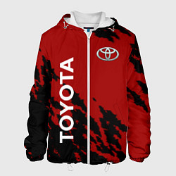 Куртка с капюшоном мужская Toyota - Летучие мыши, цвет: 3D-белый