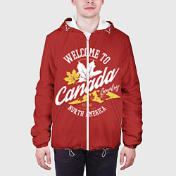 Куртка с капюшоном мужская Канада Canada, цвет: 3D-белый — фото 2