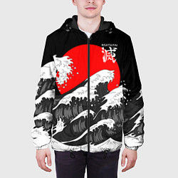 Куртка с капюшоном мужская Kisatsutai - Корпус бойни демонов, цвет: 3D-черный — фото 2