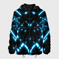 Куртка с капюшоном мужская Силуэт электронных систем, цвет: 3D-черный