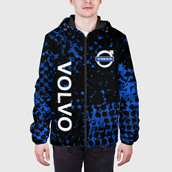 Куртка с капюшоном мужская Volvo Вольво черно синий, цвет: 3D-черный — фото 2