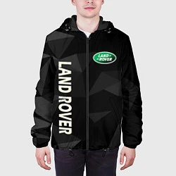 Куртка с капюшоном мужская Land Rover геометрия, цвет: 3D-черный — фото 2