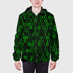 Куртка с капюшоном мужская Бинарный Код Binary Code, цвет: 3D-черный — фото 2