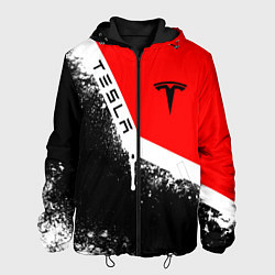 Куртка с капюшоном мужская ТЕСЛА TESLA WHITE LINE, цвет: 3D-черный