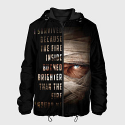 Куртка с капюшоном мужская Fallout - Joshua Graham, цвет: 3D-черный