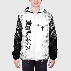 Куртка с капюшоном мужская Токийские мстители Tokyo Revengers logo, цвет: 3D-белый — фото 2