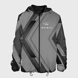 Куртка с капюшоном мужская Infinity Autosport, цвет: 3D-черный