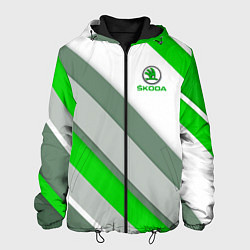 Куртка с капюшоном мужская Skoda: Sport, цвет: 3D-черный