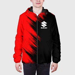 Куртка с капюшоном мужская SUZUKI sport, цвет: 3D-черный — фото 2