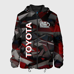 Куртка с капюшоном мужская Toyota тойота abstraction, цвет: 3D-черный