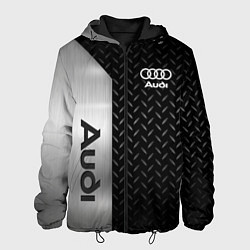 Куртка с капюшоном мужская AUDI АУДИ МЕТАЛ, цвет: 3D-черный