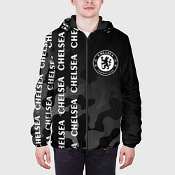Куртка с капюшоном мужская ЧЕЛСИ Милитари, цвет: 3D-черный — фото 2