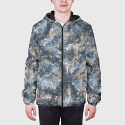 Куртка с капюшоном мужская Камуфляж Паук Горы, цвет: 3D-черный — фото 2
