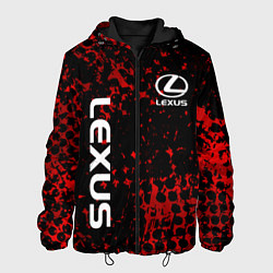 Куртка с капюшоном мужская LEXUS ЛЕКСУС ГРАНЖ, цвет: 3D-черный